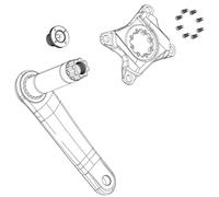 Truvativ Sram Crank Arm Bolt M18/M30, Alloy Self Extracting, BB30/PF30 Right