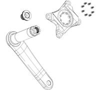 SRAM Crank Arm Guard/Boots Black - Compatible With SRAM Force XPLR E1