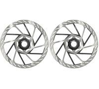 SRAM disco freno HS2 160mm centerlock arrotondato, Black (Pack of 2)