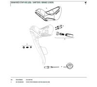 Sram Etap Axs Rim Brake Lever Rubbers One Size Black