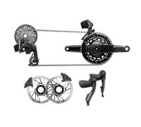 Sram Force Axs 36t 160 Mm Disc Flatmount Groupset Silver One Size Black / Silver