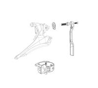 Sram Force Wide E-tap Axs 11.7618.007.002 Front Derailleur Hardware Kit Black One Size Black