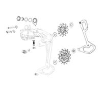 Sram Gx Eagle Axs Jockey Wheel Set Black One Size Black