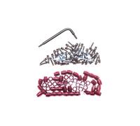 SRAM Hydraulic Disc Brake Hose Fitting Kit Includes 50 Threadedhosebarbs 50 Red Comp Fittings 1 T8 Torx