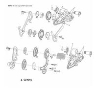 Sram MTB Unisex Jockey Wheel Set For X9 Rear Derailleurs - Black, Black, Size X9 EU