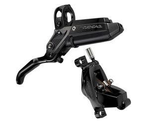 Sram Level Silver 4-Piston MTB Disc Brake - Black / Rear / 2000mm Hose