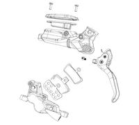 Sram Level Ultimate Stealth 2p Disc Brake Caliper Silver