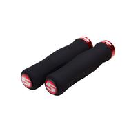 SRAM Locking Grips Contour Foam 129 MM Black With Single Red Clamp And End Plugs