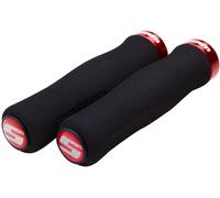 SRAM Locking Grips Contour Foam with Clamp and End Plugs Black With Red Clamp