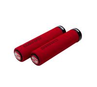 SRAM MTB Locking Foam Grips with Single Clamp 129 mm Red Black