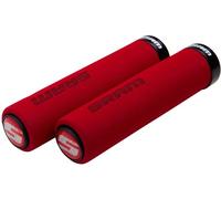SRAM Locking Grips Foam With Single Clamp and End Plugs Red with Black Clamp
