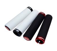 SRAM Lockring Grips Foam 129mm Black With Single Red Clamp And End Plugs