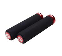 Sram MTB 00.7915.068.020 Locking Foam Grips with Single Red Clamp, Black, 12.9 cm