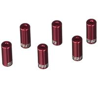 Sram MTB Ferrule Kit, Includes 10 Shift 4.0 mm, 6 Brake 5.0 mm,4 Cable Tip - Aluminum Red