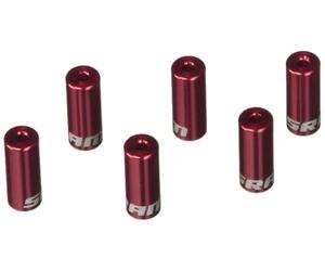 Sram MTB Ferrule Kit, Includes 10 Shift 4.0 mm, 6 Brake 5.0 mm,4 Cable Tip - Aluminum Red