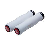 Sram MTB Locking Grips Contour Foam with Single Black Clamp and End Plugs 129 mm - White