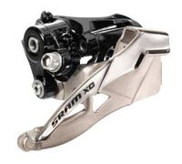 Sram MTB X0 Front Derailleur, 2 x 10 Speed 31.8/34.9 mm Low Clamp Bottom Pull