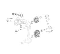 Sram Gx Eagle Axs 11.7518.098.006 Stabilizer Assembly Black One Size Black