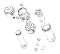 SRAM Rear Shock Air Can Linear 57.5-65 MM Inc Decals Trek DLX Thrushaft C1 Plus
