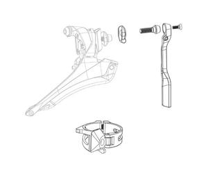 Sram Red Axs E1 11.7618.007.003 Front Derailleur Hardware Kit One Size Multicolor