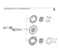 Sram Red/force 1x Chainring Screw Set One Size Black