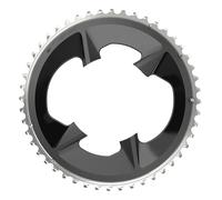 SRAM Rival AXS Chain Ring Road 107BBD 2X12 Black With Cover Plate: BLACK 48T