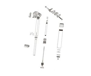 SRAM RockShox Seatpost Spare Reverb Stealth Main Piston/Poppet Kit-430 X 150 MM