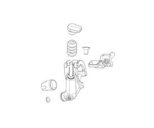 Sram Rockshox Spare - Remote Spare Part Discrete Puck Hydraulic Remote