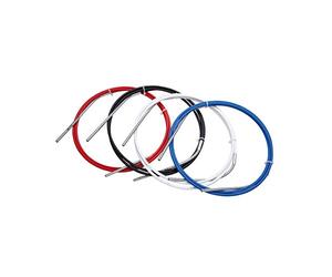 SRAM SlickWire Road and MTB Gear Cable Kit, White, 4 mm (1.2 mm Coated Cable 4 mm Nylon Braided Housing Ferrules End Caps Frame Protectors) (Special Order)