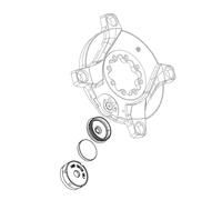 SRAM Spare Powermeter Crank Arm Bolt Kit And AXS Cover Plug Drive Side M18 / M30 Dub Steel Black Rival D1