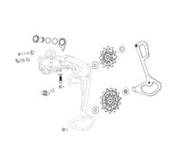 SRAM Spare Rear Derailleur B-Bolt / B-Screw / Limit Screws Red 36T Etap AXS