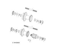 Sram MTB Wheels Free Body Kit for MTH 406 Hub, Grey