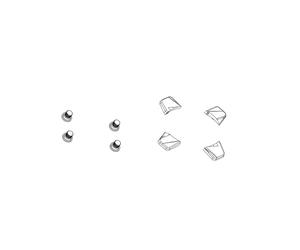SRAM Truvativ Spare Crank Chainring Bolt Kit 5-Arm Triple Steel/Steel Black