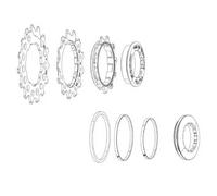 Sram Unisex - Adult PG-1231 Cassette, Silver, 11-12-13 Teeth