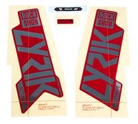 Sram Unisex - Adult RockShox Fork Decalkit, Gloss Polar Foil Red, 27/29