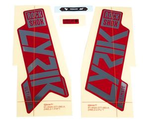 Sram Unisex - Adult RockShox Fork Decalkit, Gloss Polar Foil Red, 27/29