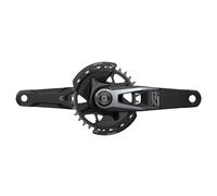 Sram X0 Eagle Spindle Q174 Cl55 Dub Crankset With Power Meter Black,Silver 175 mm / 32t 175 mm Black