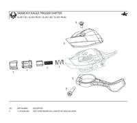 Sram X01 Eagle B2 Lunar Lever Kit One Size Black