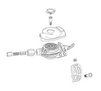 Sram X01 Eagle Right Red Shift Lever Trigger Cover Kit Cover Cap Black