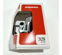 SRAM X5 9 Speed Rear Derailleur Medium Cage - Silver