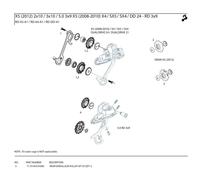 Sram MTB Rear Derailleurs Jockey Wheel Set (Pack of 2)
