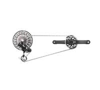 Sram Xx T-type Eagle Transmission Powermeter Axs Groupset Silver 165 mm 32t / 10-52t