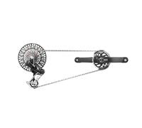 Sram Xx T-type Eagle Transmission Powermeter Axs Groupset Silver 170 mm 32t / 10-52t 170 mm 32t Black
