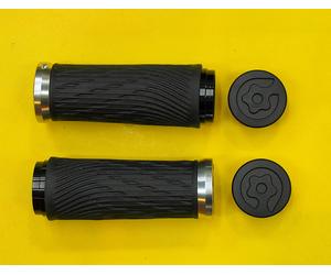 SRAM XX/X0 Integrated Locking Grips for Grip Shift 85mm Silver Clamp, GripShift