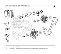 Sram Xx1 Eagle Axs 11.7518.092.000 Stabilizer Assembly One Size Silver