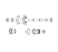 Sram Zipp Unisex - Adult Axle Kit Front Cognition V2 DB, Black/Black