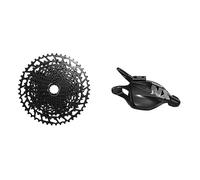 SramSRAM Unisex's Cassette Pg-1230 11-50 12 Speed Nx Eagle, Black, 12spd & Shifter Nx Eagle Trigger 12 Speed Rear W Matchmaker X Clamp Black: Black 12 SpeedSram