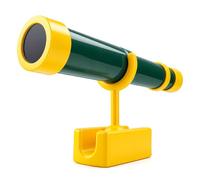 Sratte 1 Pcs Green and Yellow Telescope Playset Attachment Plastic Telescope Featuring 360 Degree Spin Magnification Effect Treehouse Playground Accessories Gifts Outdoor Playhouse