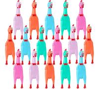 Sratte 16 Pack Screaming Chicken Toys Bulk Large Rubber Squeaking Chicken Toys for Pet Chew Gifts Prank Novelty Toy (12 Inch,Pastel Color)
