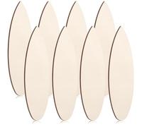 Sratte 8 Pcs Wood Surfboard Blanks Surf Boards for Decorating Unfinished Surfboard Wall Cutouts DIY Craft Sign for Art Creation Graffiti Painting Home Hanging Decoration (13.78 x 5.51 Inches,Wood)
